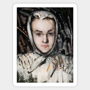 Marie Cezanne (The Artist's Sister) by Paul Cezanne Sticker